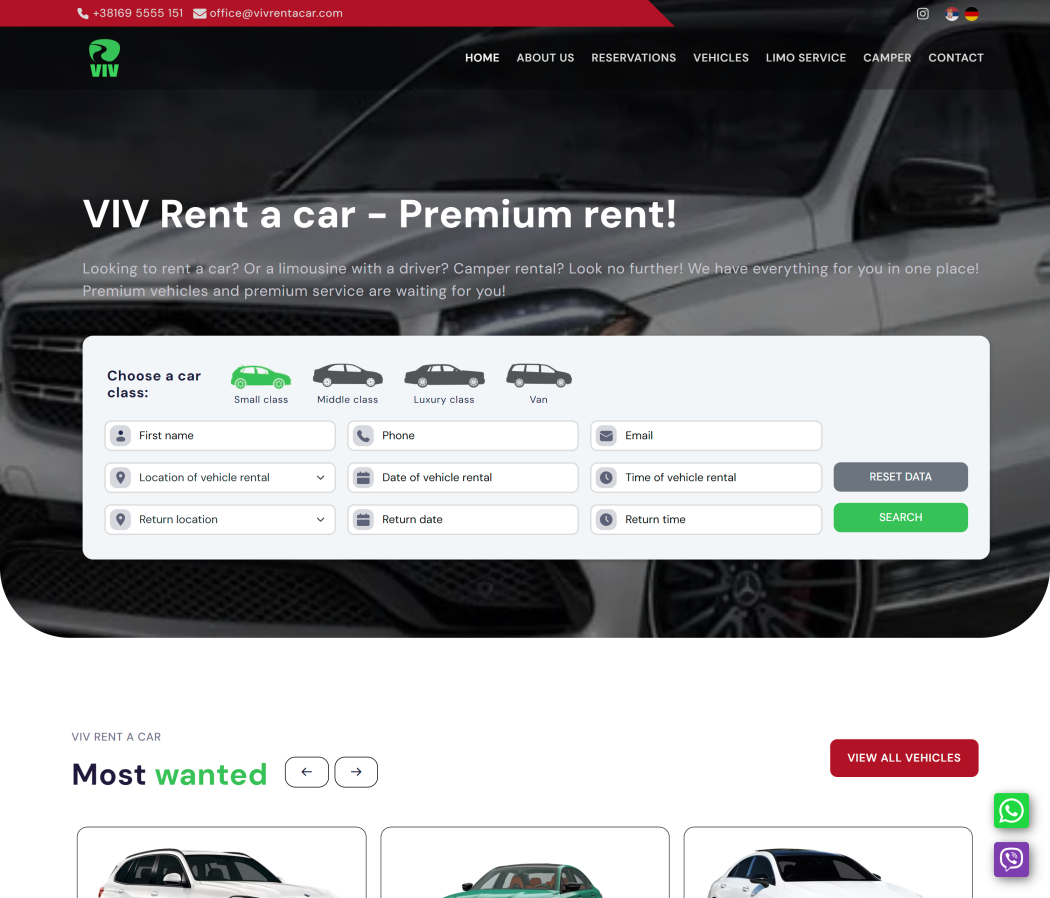 VIV Rent a car-main